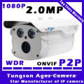 outdoor camera  2.0 Megapixel WDR IP Camera With 2 Led For 40M